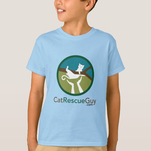 キッズの大型ロゴの基本Tシャツ Tシャツ (正面)