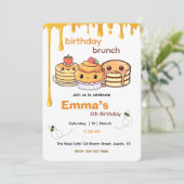 キッズの誕生日ブランチの招待状 | かわいいパーティーの招待状 招待状 (スタンド正面)