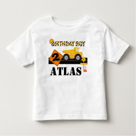 キッズまたは幼児建築誕生日Tシャツ トドラーTシャツ