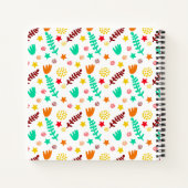 キッズをテーマにした熱帯植物性パタカラフルーン ノートブック (裏面)