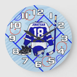 キッズアイスホッケーベッドルームコレクション ラージ壁時計