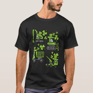 キッズアイリッシュ建築トラッククレーン幼児ボーイズS Tシャツ