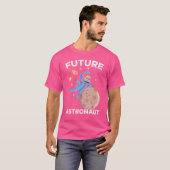 キッズアウタースペースサイエンスムーン銀河系フューチャーアストロン Tシャツ (正面フル)