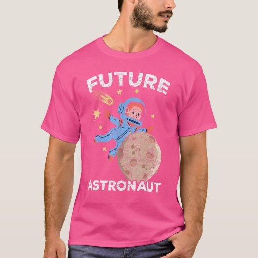 キッズアウタースペースサイエンスムーン銀河系フューチャーアストロン Tシャツ (正面)
