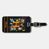 キッズアウタースペースロケット ラゲッジタグ (正面横)