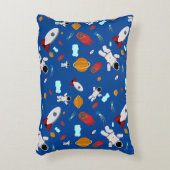 キッズアウタースペース&宇宙飛行士パターン アクセントクッション (正面(垂直))