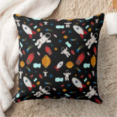 キッズアウタースペース&宇宙飛行士パターン クッション (ブランケット)