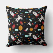 キッズアウタースペース&宇宙飛行士パターン クッション (裏面)