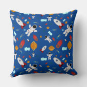 キッズアウタースペース&宇宙飛行士パターン クッション (裏面)