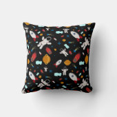 キッズアウタースペース&宇宙飛行士パターン クッション (裏面)