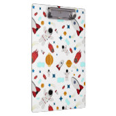 キッズアウタースペース&宇宙飛行士パターン クリップボード (右)