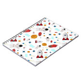 キッズアウタースペース&宇宙飛行士パターン ノートブック (左側)