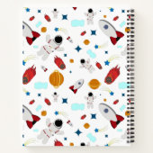 キッズアウタースペース&宇宙飛行士パターン ノートブック (裏面)