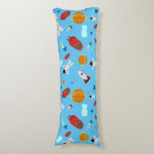 キッズアウタースペース&宇宙飛行士パターン ボディピロー (正面縦)