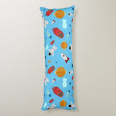 キッズアウタースペース&宇宙飛行士パターン ボディピロー (裏面 (縦))