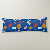 キッズアウタースペース&宇宙飛行士パターン ボディピロー (裏面)