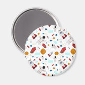 キッズアウタースペース&宇宙飛行士パターン マグネット (正面/裏面)