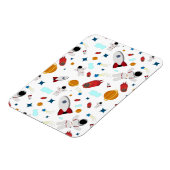 キッズアウタースペース&宇宙飛行士パターン マグネット (左側)