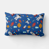 キッズアウタースペース&宇宙飛行士パターン ランバークッション (裏面)