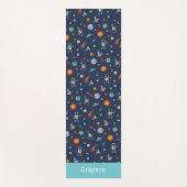 キッズアウターパーソナライズされたスペーステーマ ヨガマット (正面)