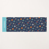 キッズアウターパーソナライズされたスペーステーマ ヨガマット (正面(横))