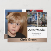 キッズアクター&モデルのヘッドショットコンポジションポストカード ポストカード (正面/裏面)