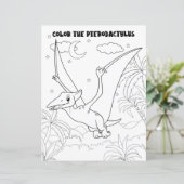 キッズアクティビティキュートおもしろい恐竜カラーリングページ (スタンド正面)