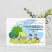 キッズアット遊招待状 招待状 (スタンド正面)