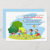 キッズアット遊招待状 招待状 (正面/裏面)