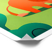 キッズアニマルアートプリント ポスター (角)