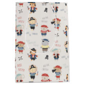 キッズアニマルクルーパーティー海賊中抱き枕 ミディアムペーパーバッグ (正面)