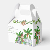 キッズアニマルサファリバースデーパーティーありがとう フェイバーボックス (裏面サイド)