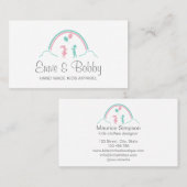 キッズアパレルブティックリテールベビーブティック 名刺 (正面/裏面)