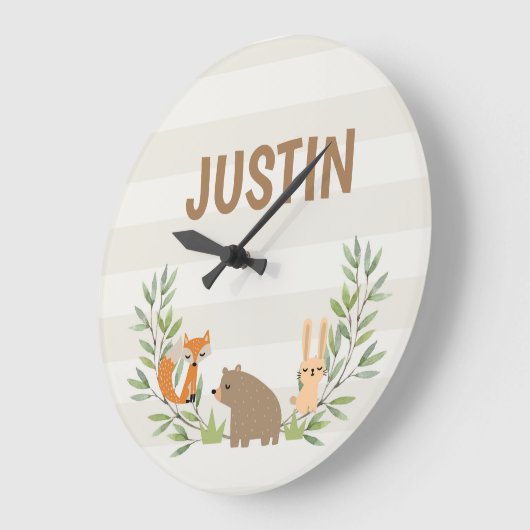 キッズアパーソナライズされたクリル壁時計 ラージ壁時計 (傾斜)