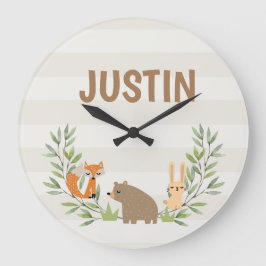 キッズアパーソナライズされたクリル壁時計 ラージ壁時計