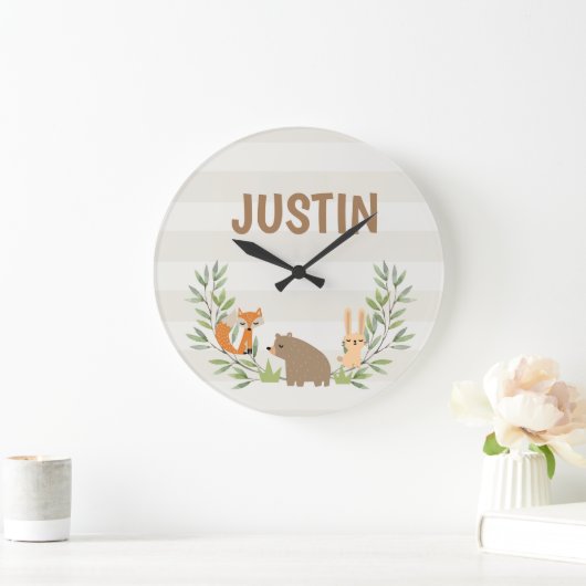 キッズアパーソナライズされたクリル壁時計 ラージ壁時計 (ホーム)