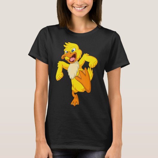 キッズアヒルの黄色いアヒル動物園 Tシャツ (正面)