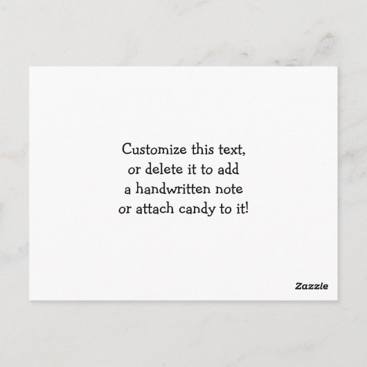 キッズアボカドバレンタインデーはがきサイズ ポストカード (裏面)