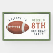 キッズアメリカンフットボール子供の誕生日ウェルカムサイン 横断幕 (横)