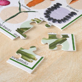 キッズアルファベカラフルットパズル – 教育用食品 ジグソーパズル (側面)