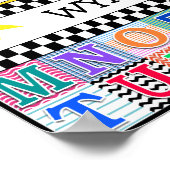 キッズアルファベットアート11x11 パーソナライズされた ポスター (角)