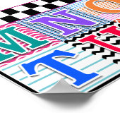 キッズアルファベットアート16x16 パーソナライズされた ポスター (角)