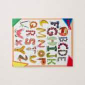 キッズアルファベットパズル教育的かわいいABC ジグソーパズル (横)