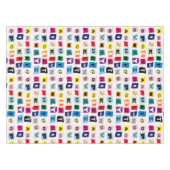 キッズアルファベットABC数々の – カラーおもしろい テーブルクロス (正面(横))