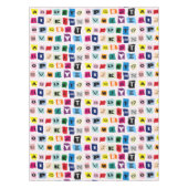 キッズアルファベットABC数々の – カラーおもしろい テーブルクロス (正面)