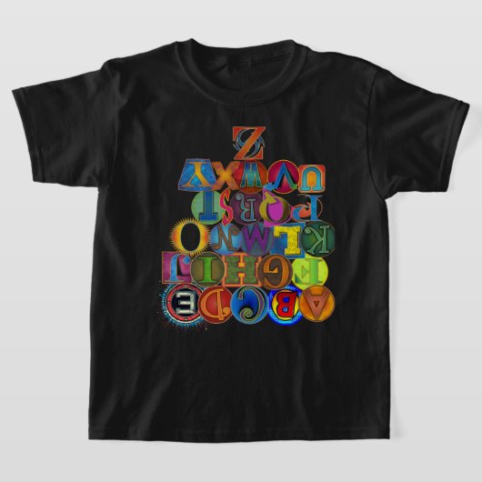 キッズアルファベットTシャツ Tシャツ (レイダウン)