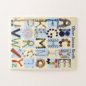 キッズアルファベ学ットパズル- ABCの写真 ジグソーパズル (横)