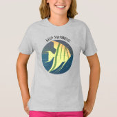 キッズアンジェフ保ィッグ水泳動揺して Tシャツ (正面)