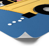 キッズアンドドライバポスター付きスクールバスプリントD2 ポスター (角)