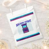 キッズアーケードナイトバースデーパーティーの好意バッグ フェイバーバッグ (クリップ留めされた状態)